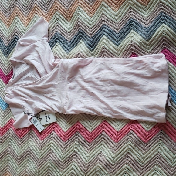 Sunday Best Pink Mini Wrap Dress - WITH TAGS - Picture 5 of 13